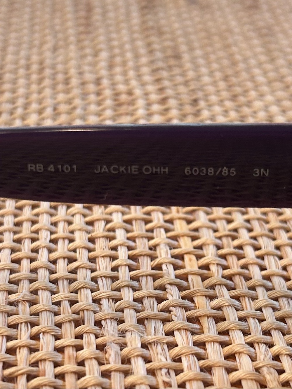 Ray-Ban JackieOhh Sunglasses w/GlossyRed/Violet 2ToneFrame w/Brown Gradient Lens - Picture 8 of 10